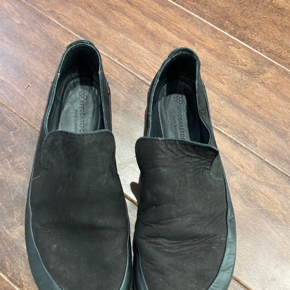 Vivobarefoot Opanka II Womens size 39 Suede Leather Black